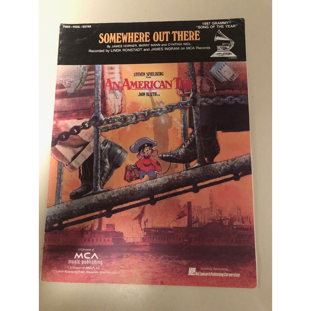 Vintage Somewhere Out There Linda Ronstadt & James Ingram Sheet Music